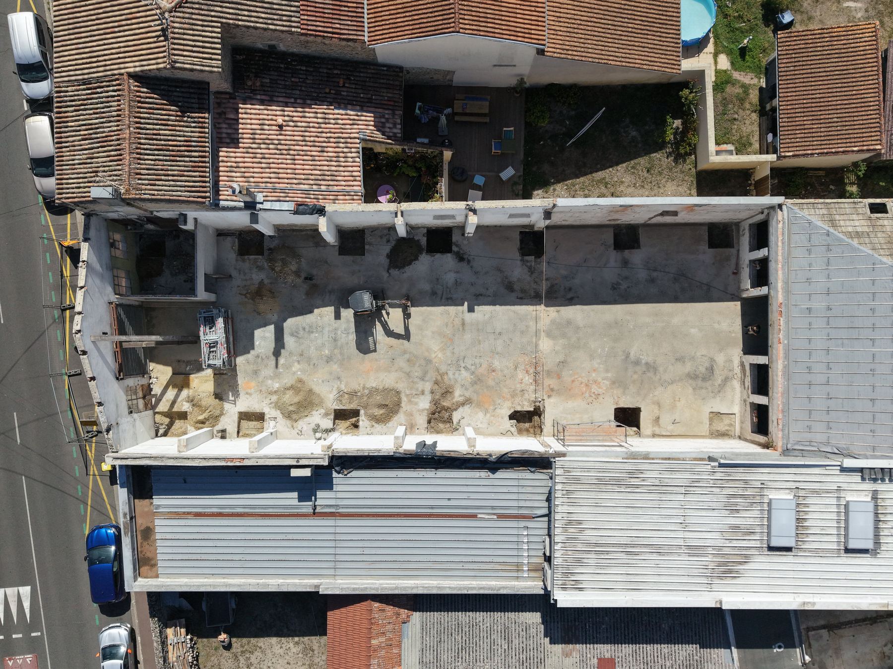 Contrôle de toiture en zone urbaine